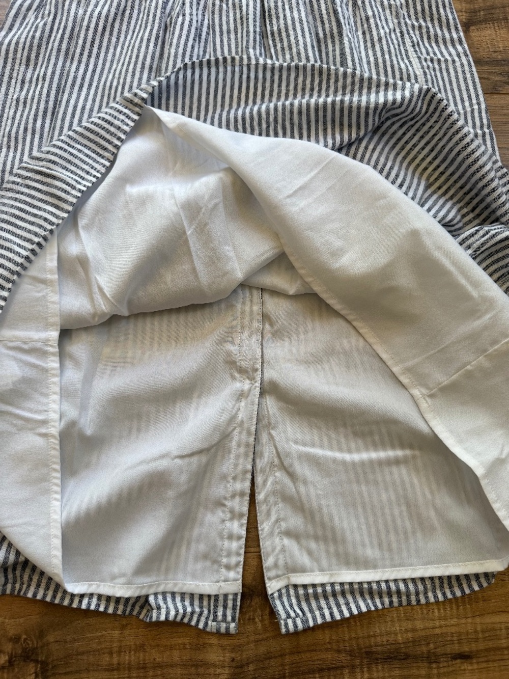 Old Navy Navy Striped Tiered Dress - Picture 7 of 12